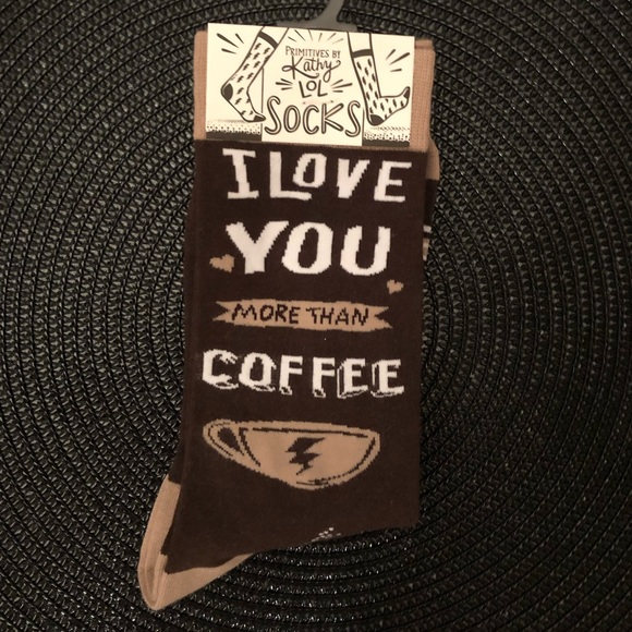 🆕 I Love Coffee Graphic Trouser Socks - Picture 2 of 4
